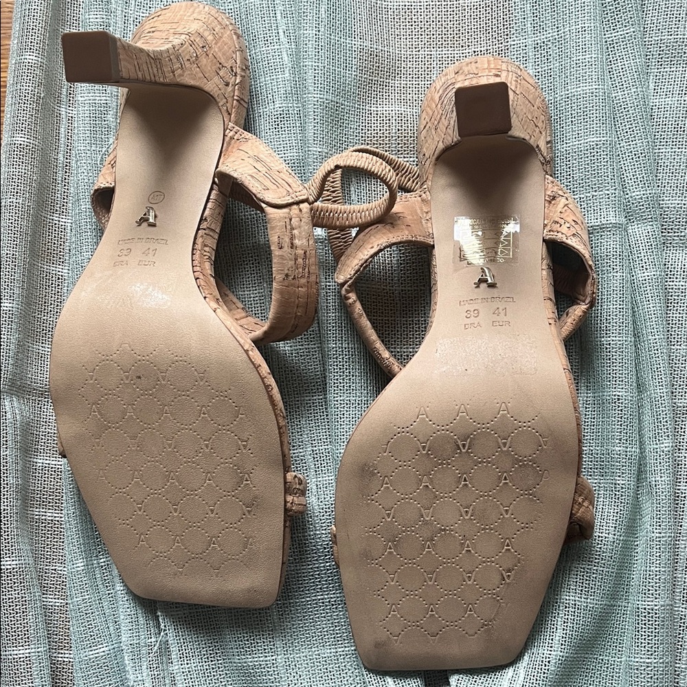 Tan Cork Women's Sandals - Picture 6 of 6